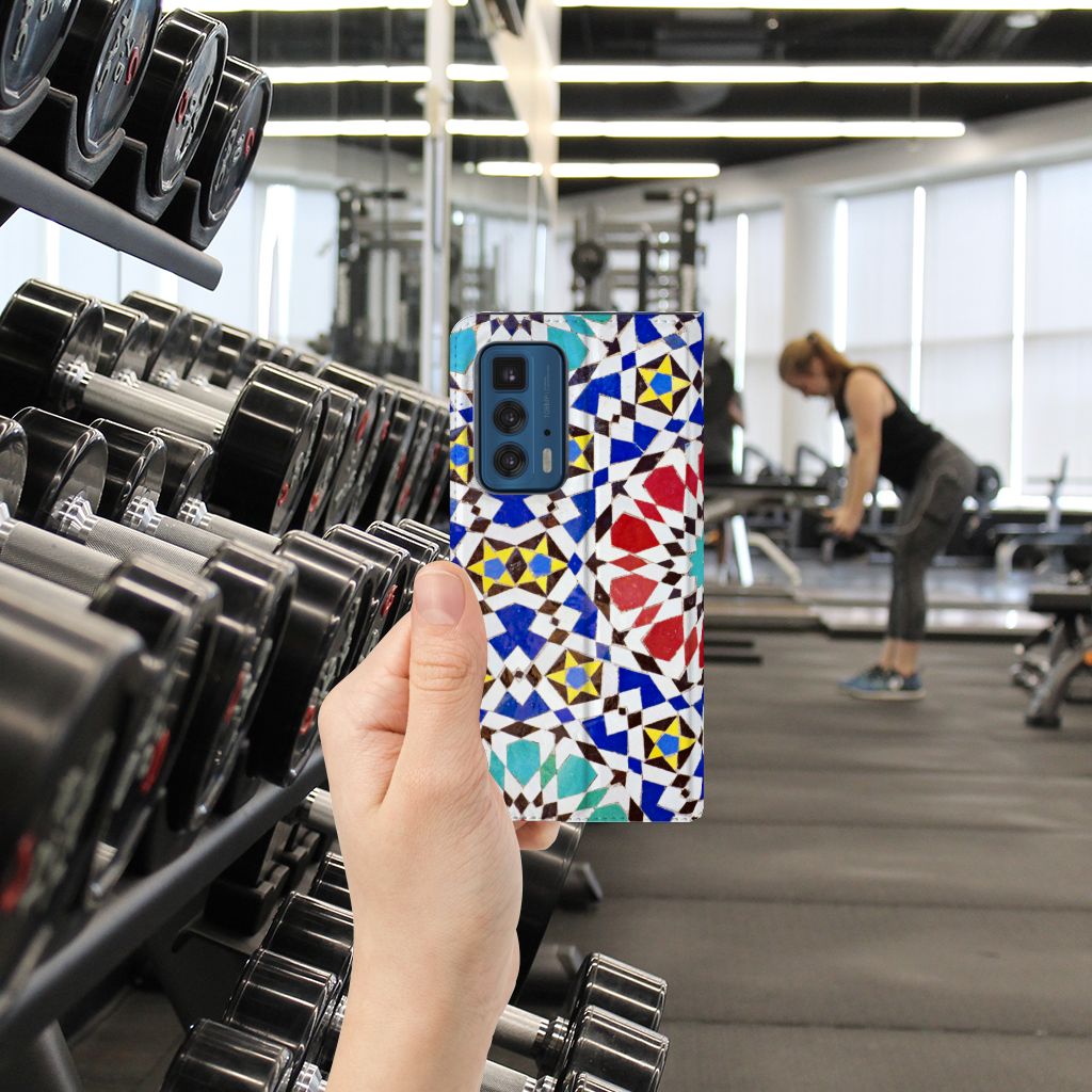 Motorola Edge 20 Pro Standcase Mozaïek - B2C Telecom