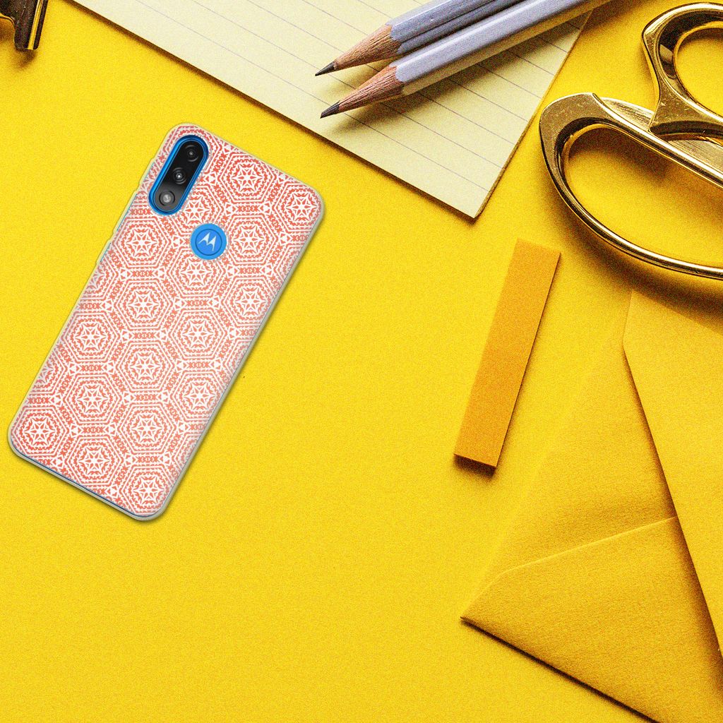 Motorola Moto E7/E7i Power TPU bumper Pattern Orange B2C Telecom