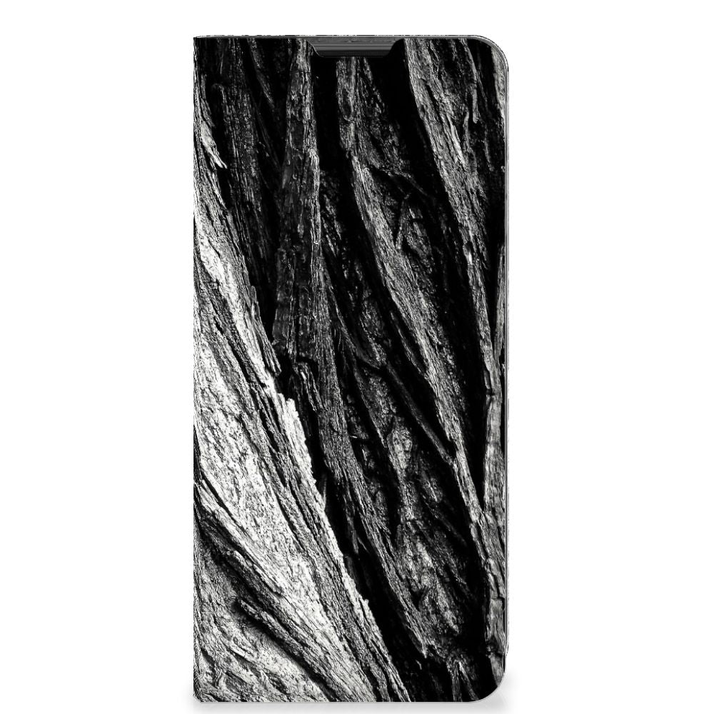 Book Wallet Case Motorola Moto G51 5G Boomschors Grijs - B2C Telecom