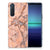 Sony Xperia 5II TPU Siliconen Hoesje Marmer Oranje