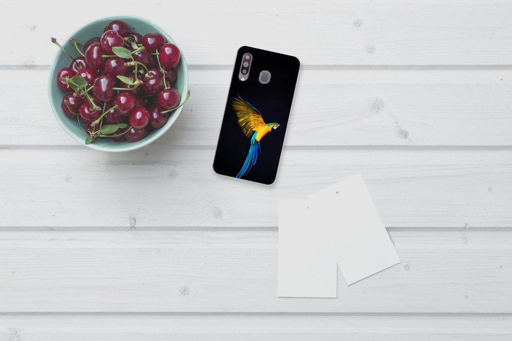 Samsung Galaxy M30 TPU Hoesje Papegaai