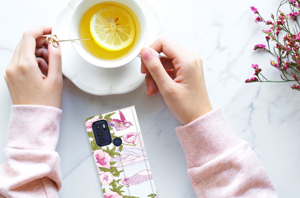 Motorola Moto G60s Hoesje maken Bird Standing - B2C Telecom
