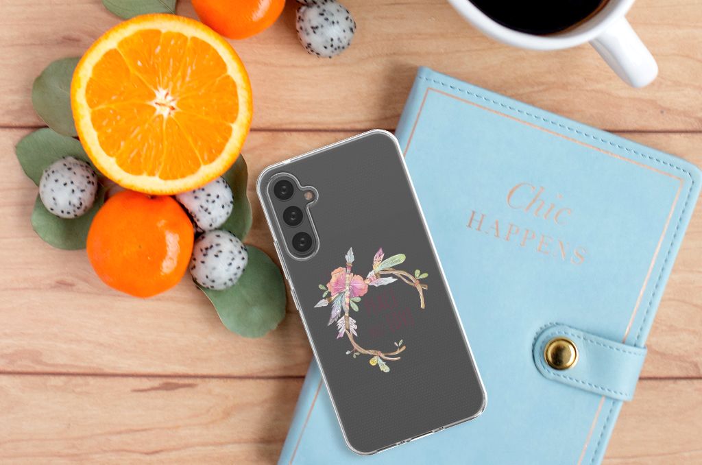 Samsung Galaxy A34 Telefoonhoesje met Naam Boho Text B2C Telecom