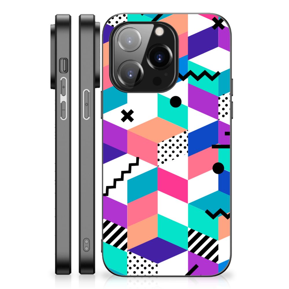 iPhone 14 Pro Backcover Blokken Kleurrijk B2C Telecom