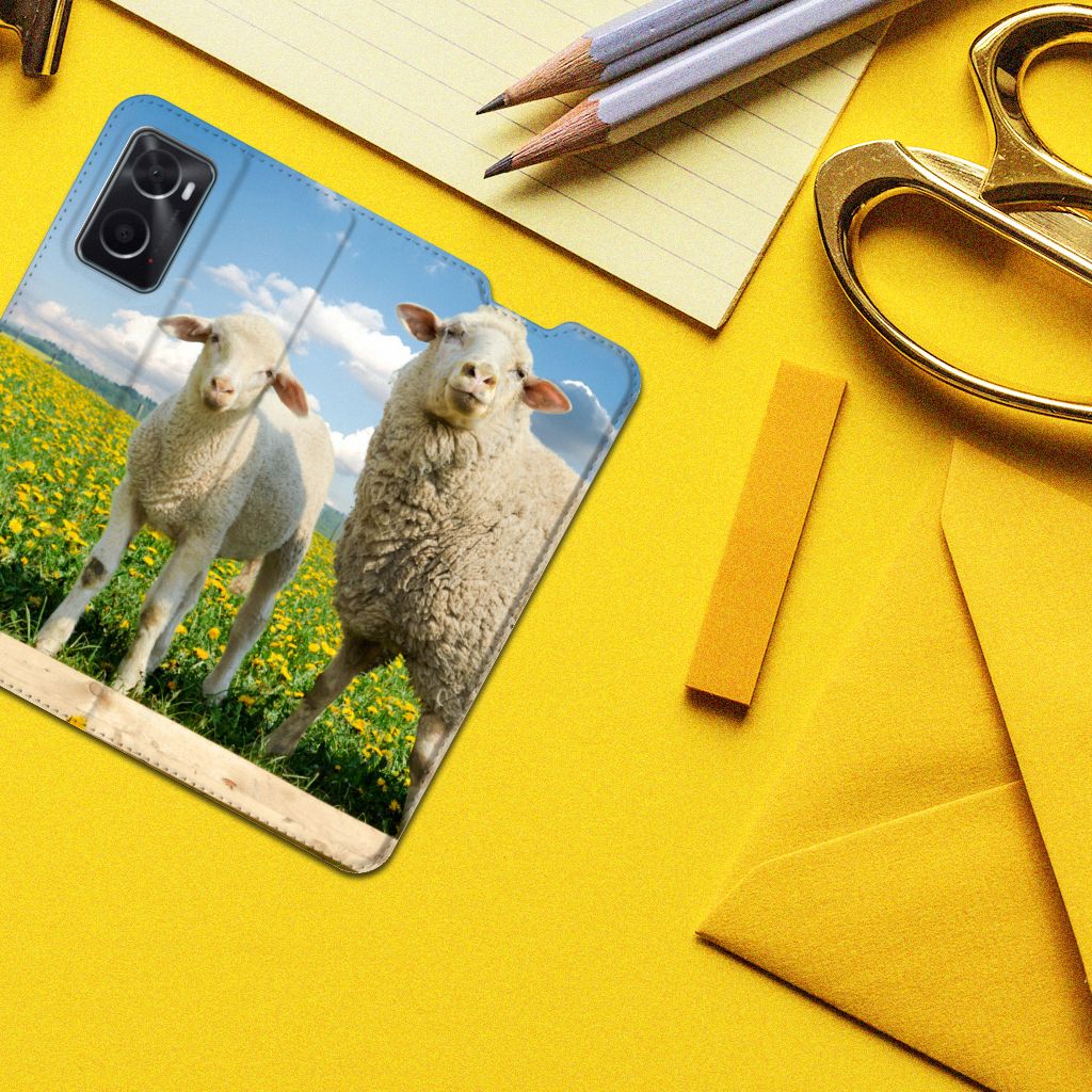 OPPO A96 | A76 Hoesje maken Schaap en Lammetje - B2C Telecom