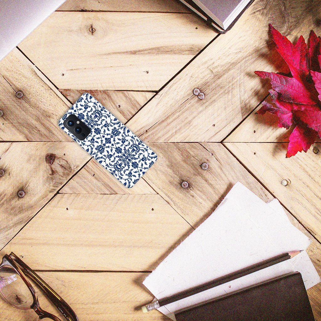 OnePlus 9 TPU Case Flower Blue B2C Telecom
