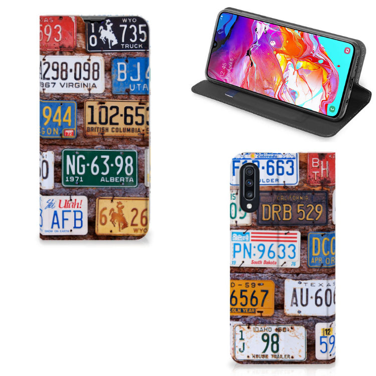 Samsung Galaxy A70 Stand Case Kentekenplaten