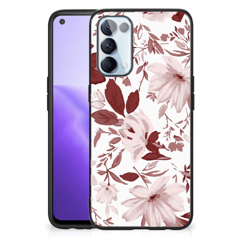 Kleurrijke Telefoonhoesje OPPO Reno5 5G | Find X3 Lite Watercolor Flowers