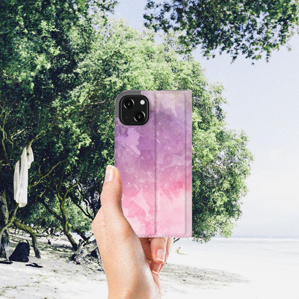 Bookcase iPhone 13 Pink Purple Paint