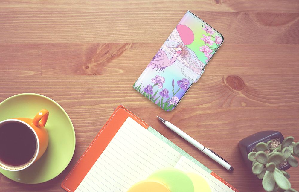 OnePlus Nord N10 Telefoonhoesje met Pasjes Bird