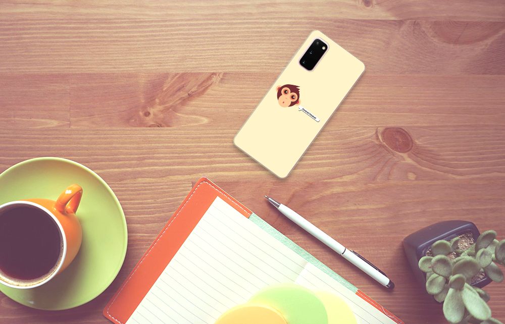 Samsung Galaxy S20 Telefoonhoesje met Naam Monkey B2C Telecom