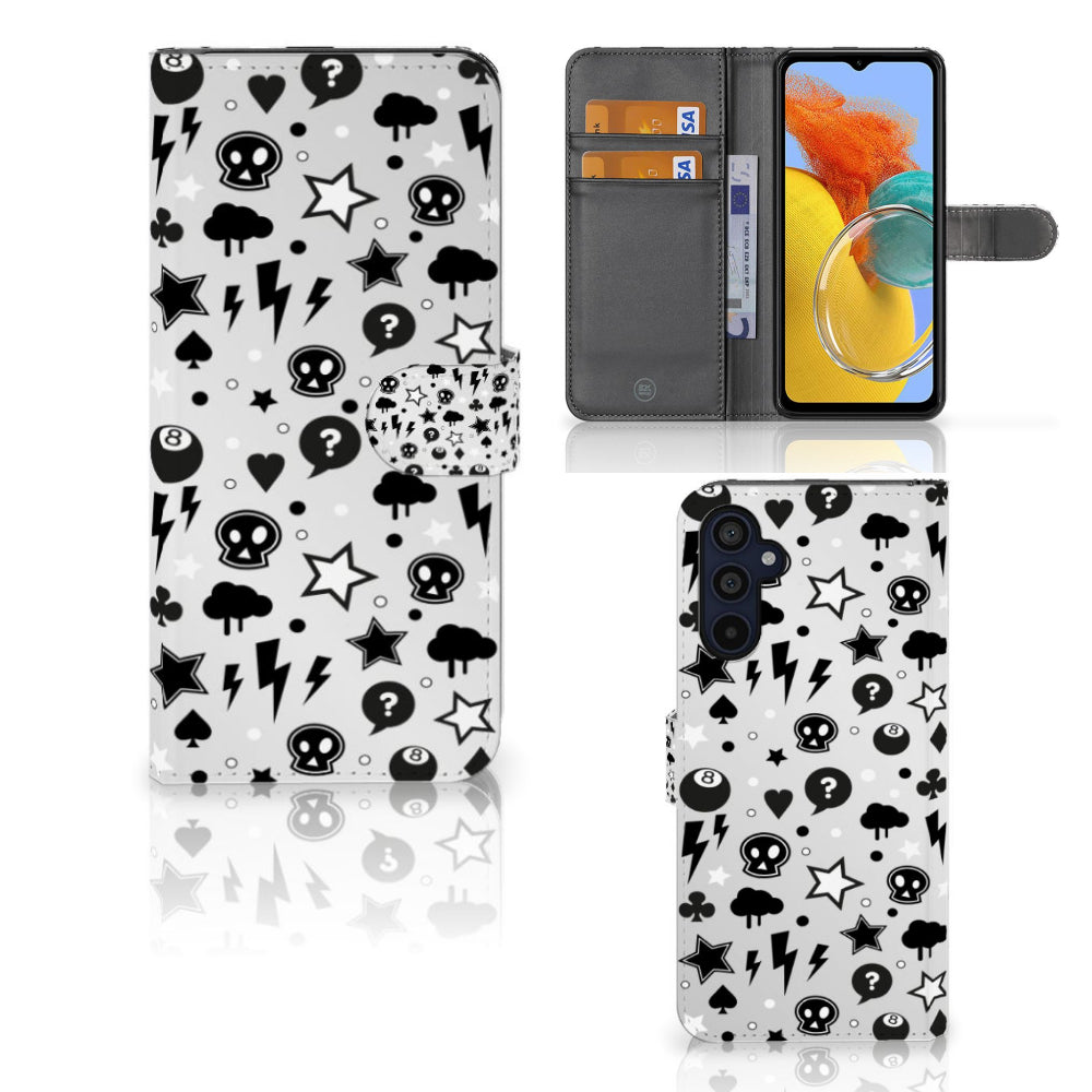 Telefoonhoesje met Naam Samsung Galaxy M14 Silver Punk