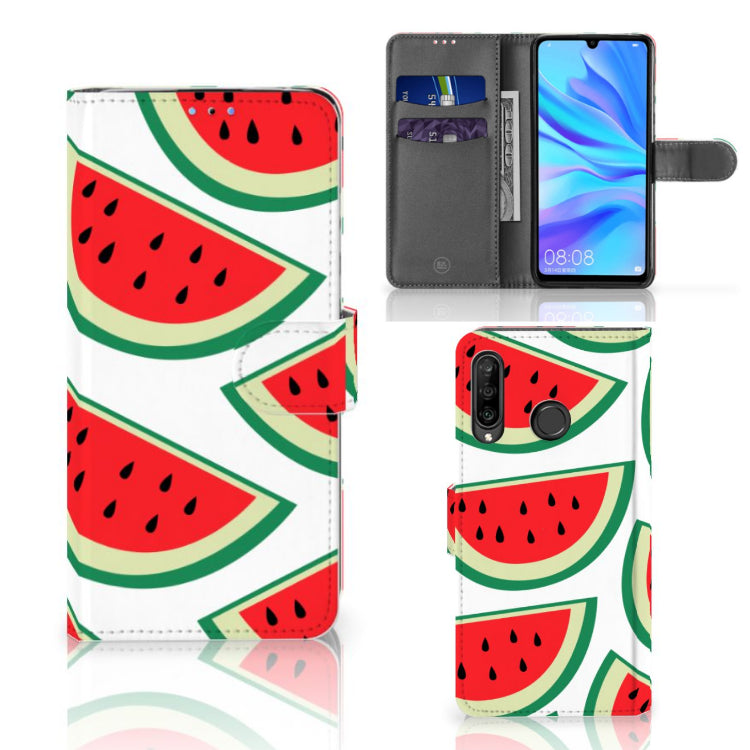 Huawei P30 Lite (2020) Book Cover Watermelons