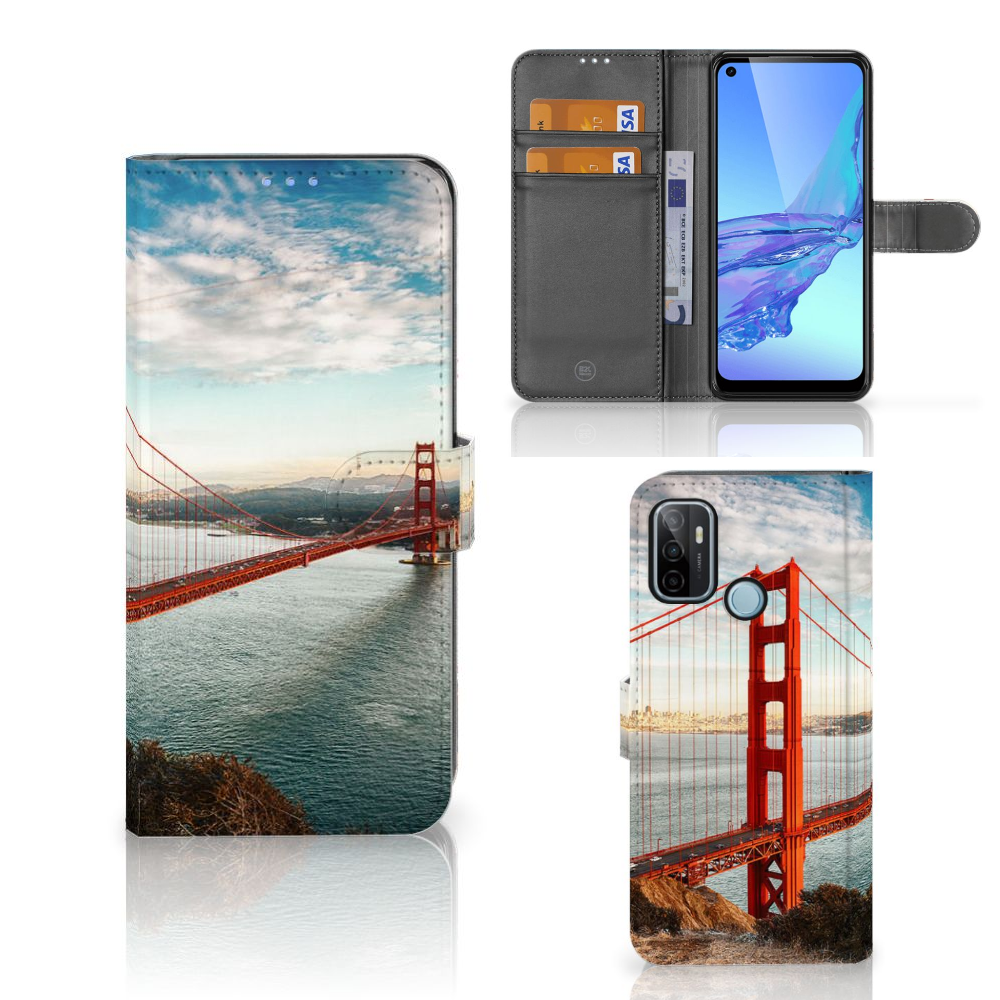 OPPO A53 | OPPO A53s Flip Cover Golden Gate Bridge