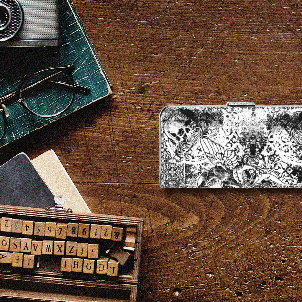 Telefoonhoesje met Naam Motorola Moto G7 Power Skulls Angel