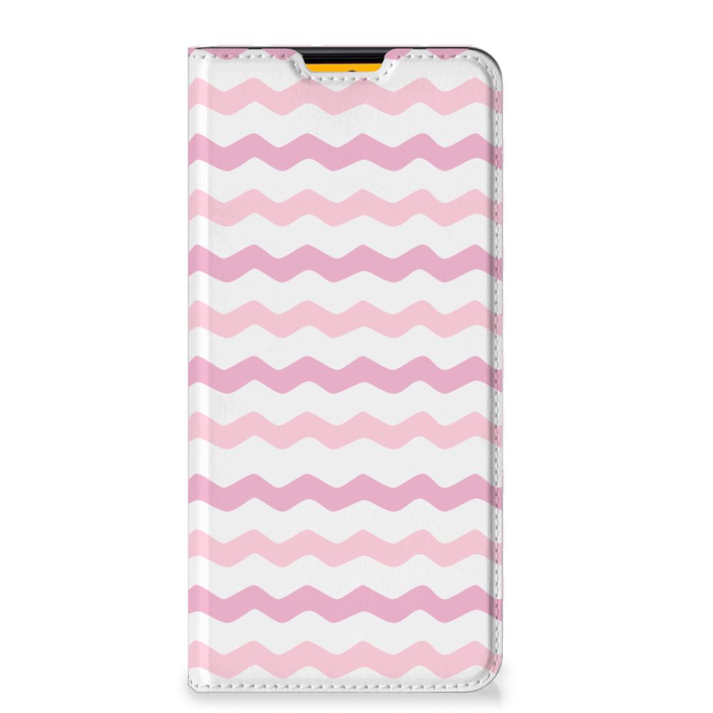 Samsung Galaxy M52 Hoesje met Magneet Waves Roze - B2C Telecom