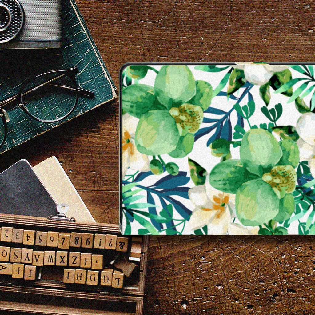 Samsung Galaxy Tab A8 2021/2022 Tablet Cover Orchidee Groen