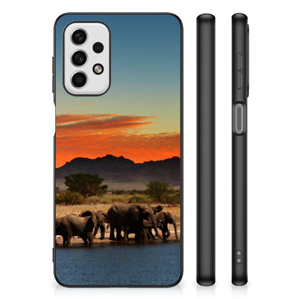 Samsung Galaxy A23 Dierenprint Telefoonhoesje Olifanten