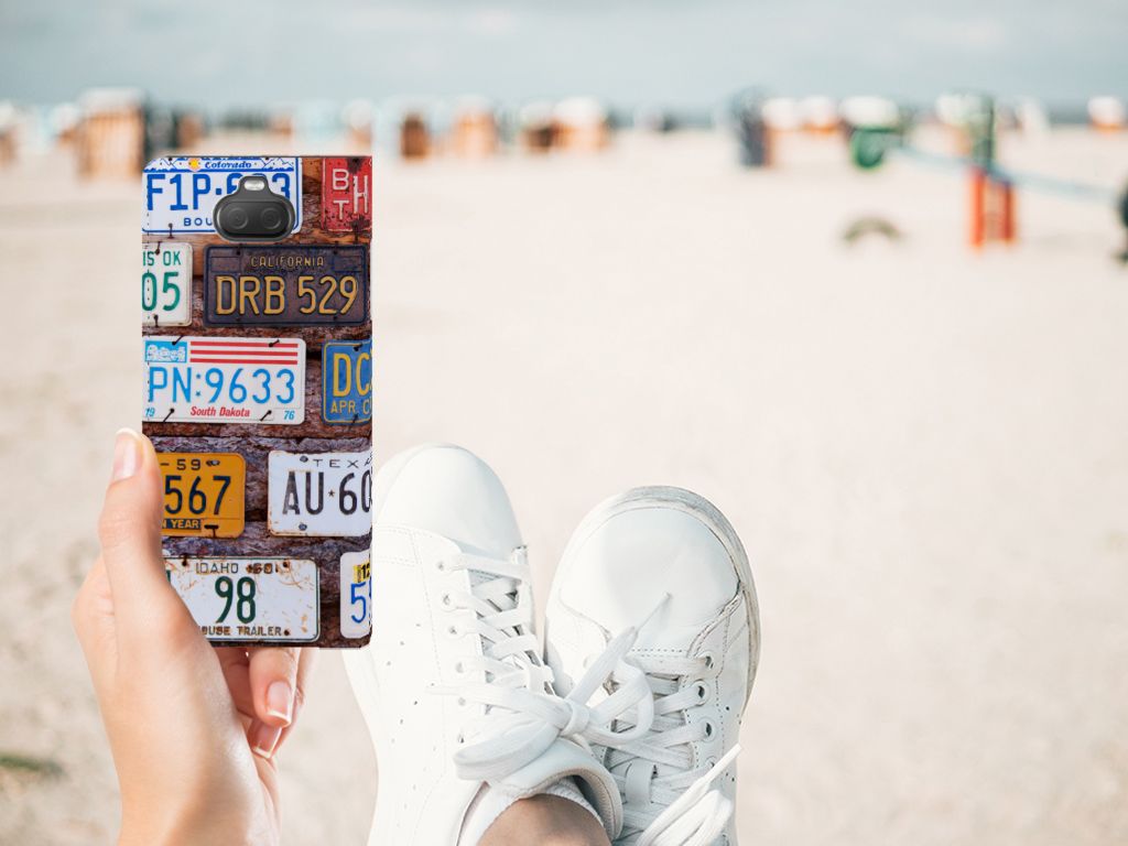 Sony Xperia 10 Stand Case Kentekenplaten