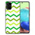 Samsung Galaxy A71 Back Case Zigzag Groen