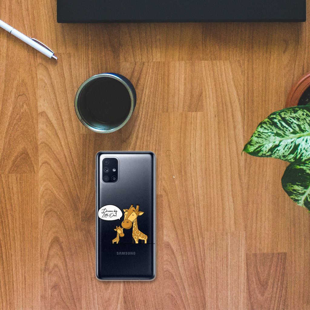 Samsung Galaxy M51 Telefoonhoesje met Naam Giraffe B2C Telecom