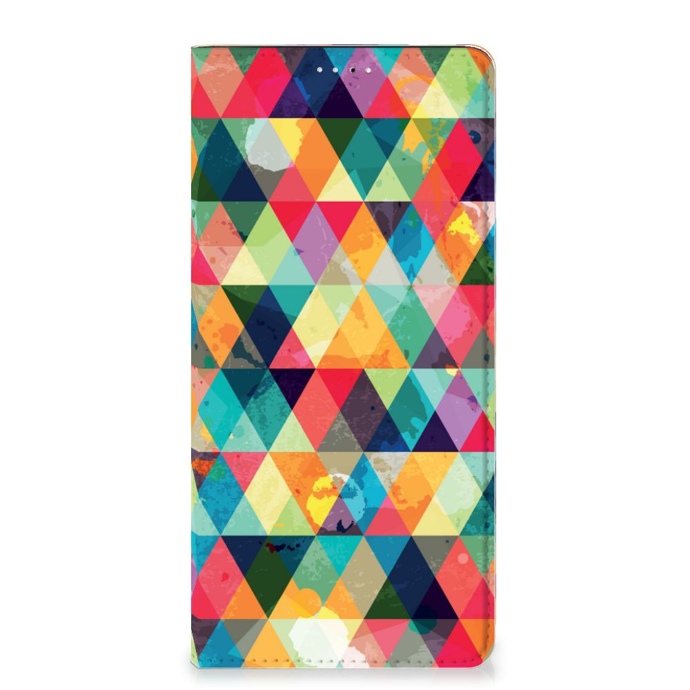 Samsung Galaxy A33 5G Hoesje met Magneet Geruit - B2C Telecom