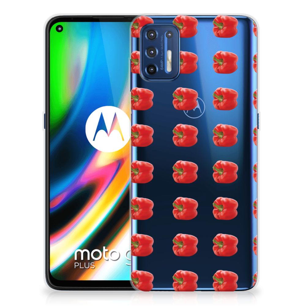 Motorola Moto G9 Plus Siliconen Case Paprika Red