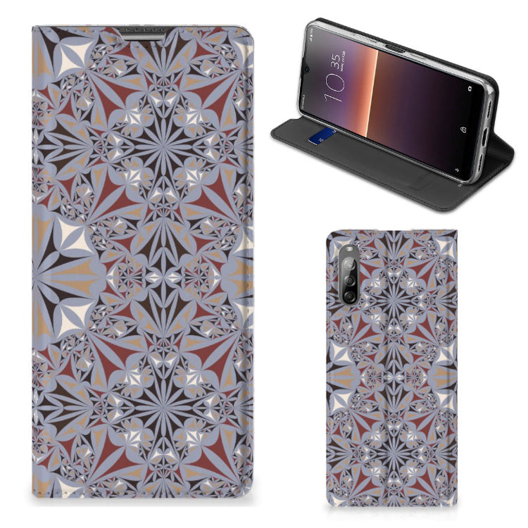 Sony Xperia L4 Standcase Flower Tiles