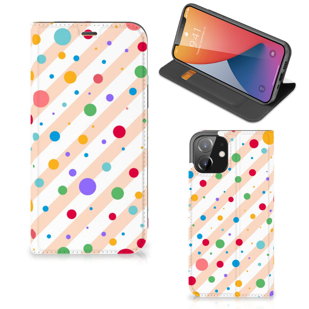 iPhone 12 | iPhone 12 Pro Hoesje met Magneet Dots