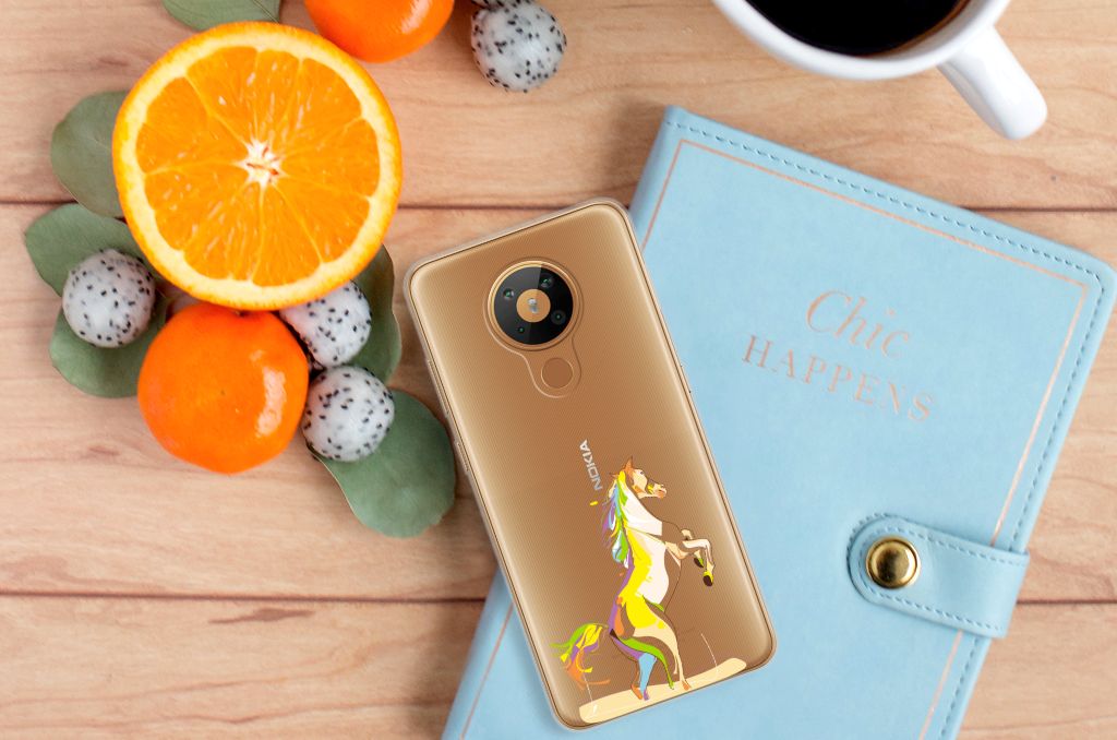 Nokia 5.3 Telefoonhoesje met Naam Horse Color B2C Telecom