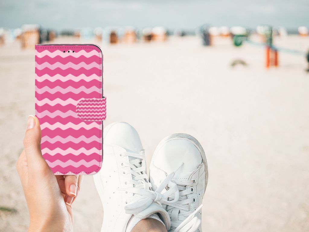 Apple iPhone 11 Telefoon Hoesje Waves Pink