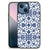 Apple iPhone 13 mini Bloemen Hoesje Flower Blue