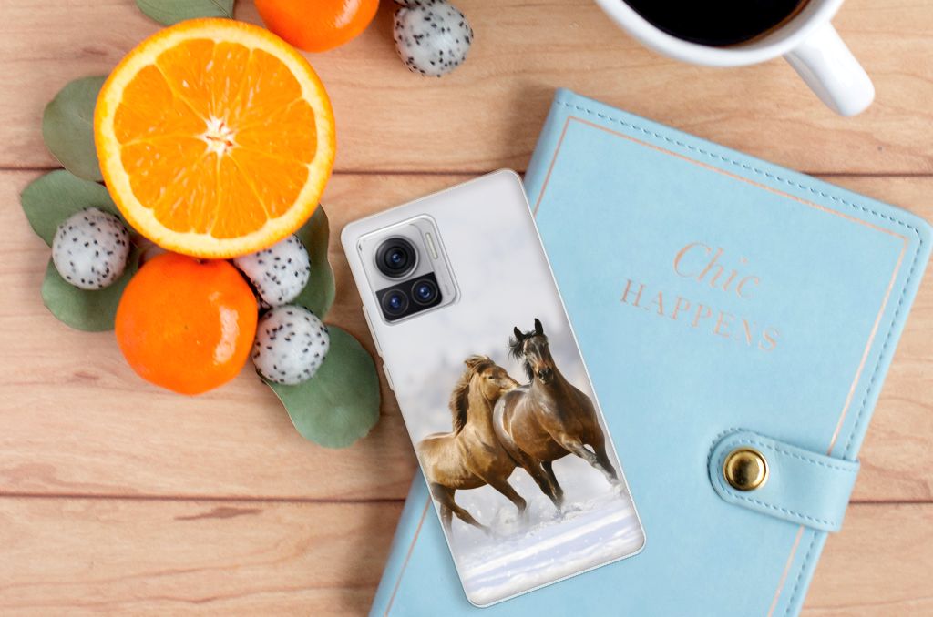 Motorola Moto X30 Pro TPU Hoesje Paarden B2C Telecom