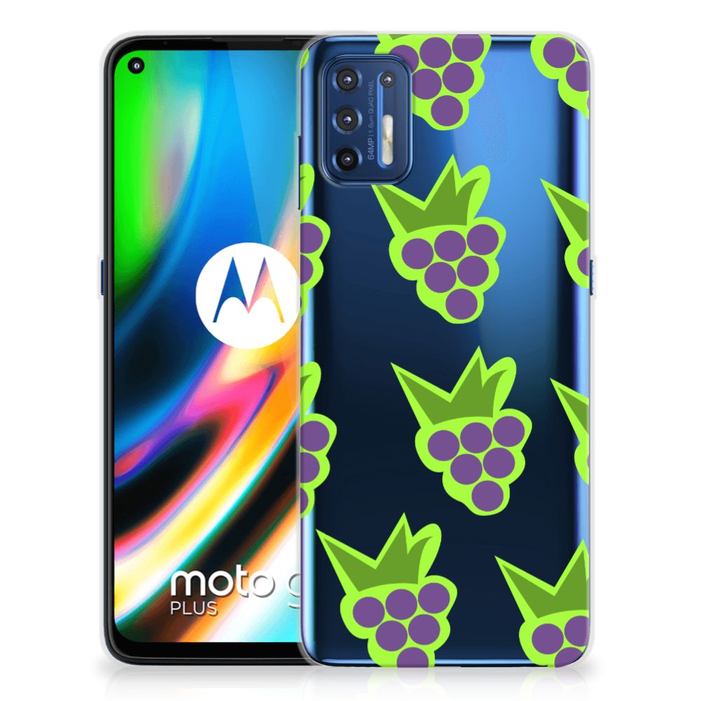 Motorola Moto G9 Plus Siliconen Case Druiven
