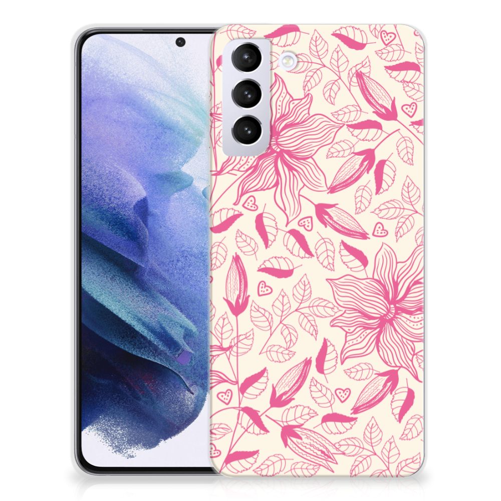 Samsung Galaxy S21 Plus TPU Case Pink Flowers