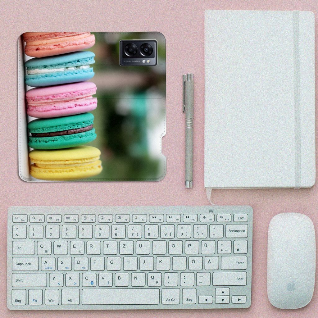 OPPO A77 5G | A57 5G Flip Style Cover Macarons - B2C Telecom