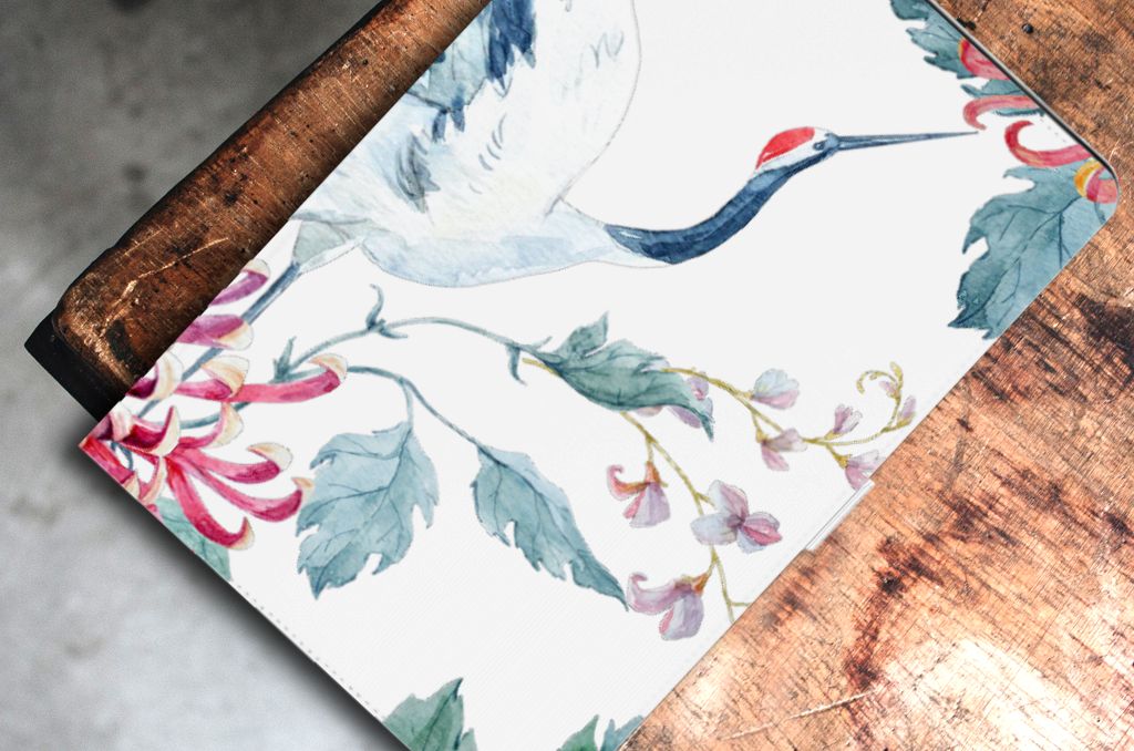 Samsung Galaxy Tab S7 FE | S7+ | S8+ Flip Case Bird Flowers
