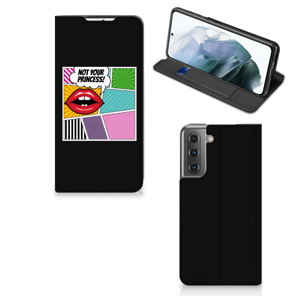 Samsung Galaxy S21 FE Hippe Standcase Popart Princess