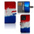 Xiaomi 13 Bookstyle Case Nederland met Nederlandse vlag in artistiek design en ruimte voor pasjes.