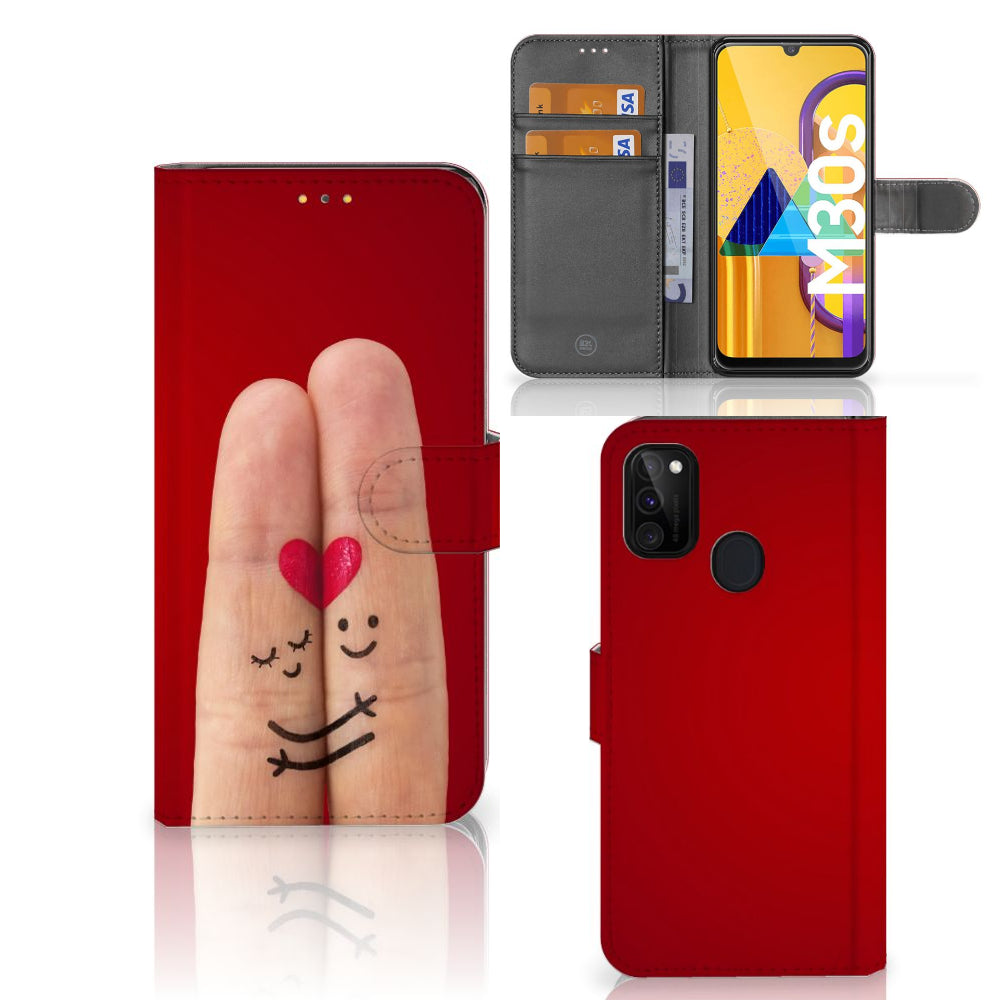 Samsung Galaxy M21 | M30s Wallet Case met Pasjes Liefde - Origineel Romantisch Cadeau