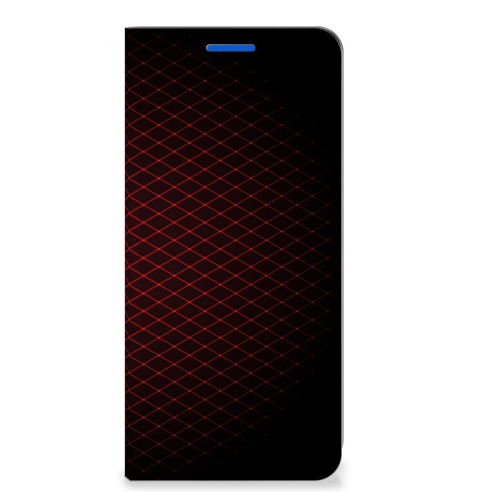 OPPO Reno6 5G Hoesje met Magneet Geruit Rood - B2C Telecom