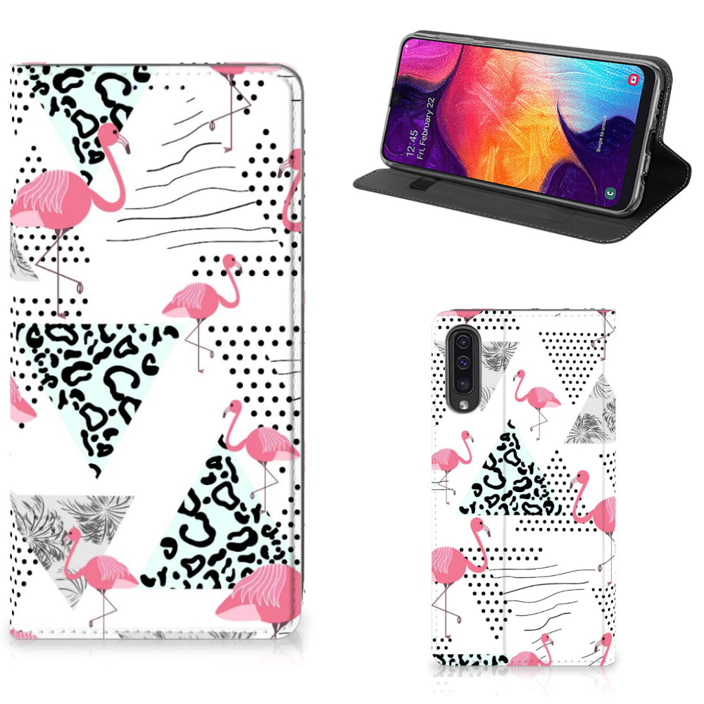 Samsung Galaxy A50 Hoesje maken Flamingo Triangle