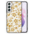 Samsung Galaxy S22 Bloemen Hoesje Gouden Bloemen