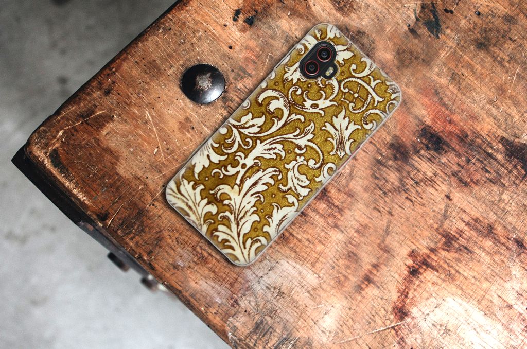 Siliconen Hoesje Samsung Galaxy Xcover 6 Pro Barok Goud B2C Telecom