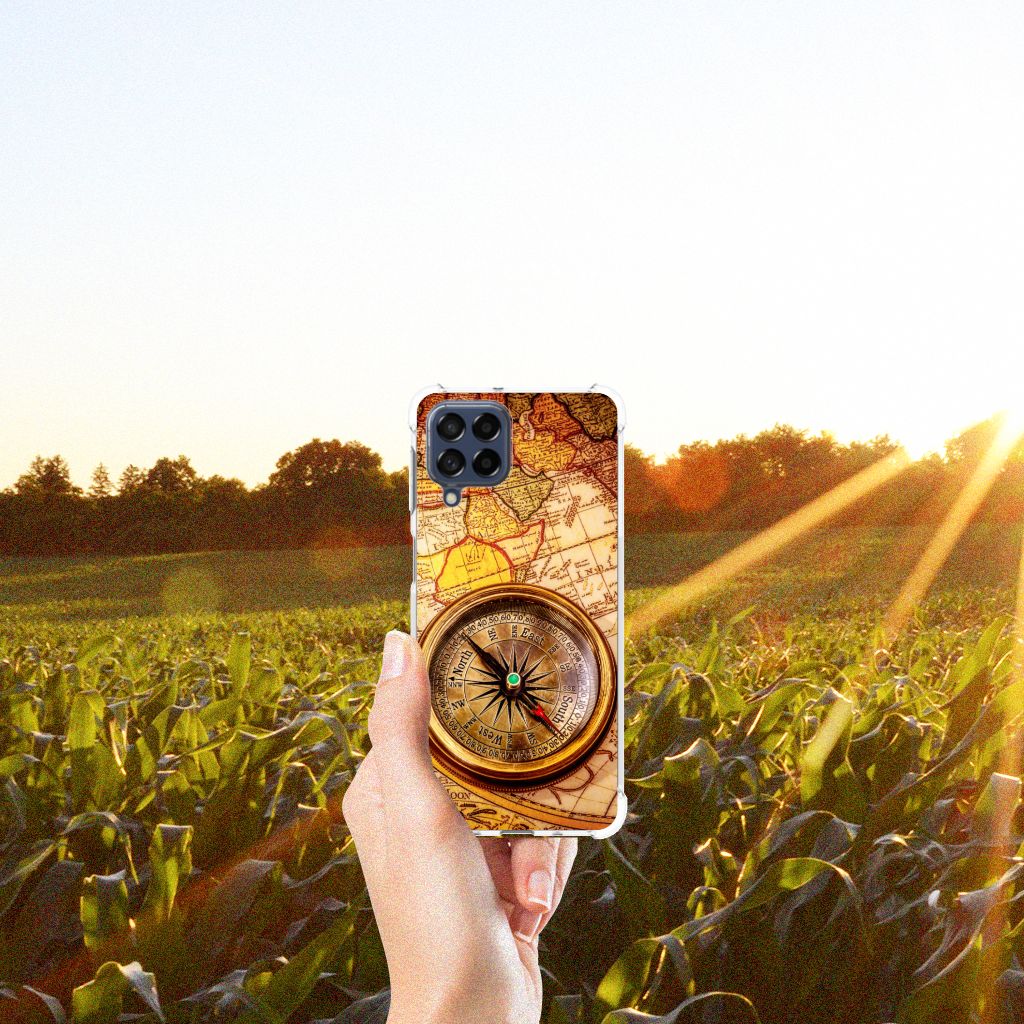 Samsung Galaxy M53 Telefoonhoesje met valbescherming Kompas B2C Telecom