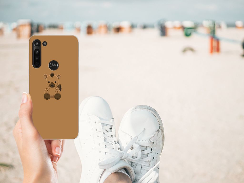 Motorola Moto G8 Power Telefoonhoesje met Naam Baby Hyena B2C Telecom
