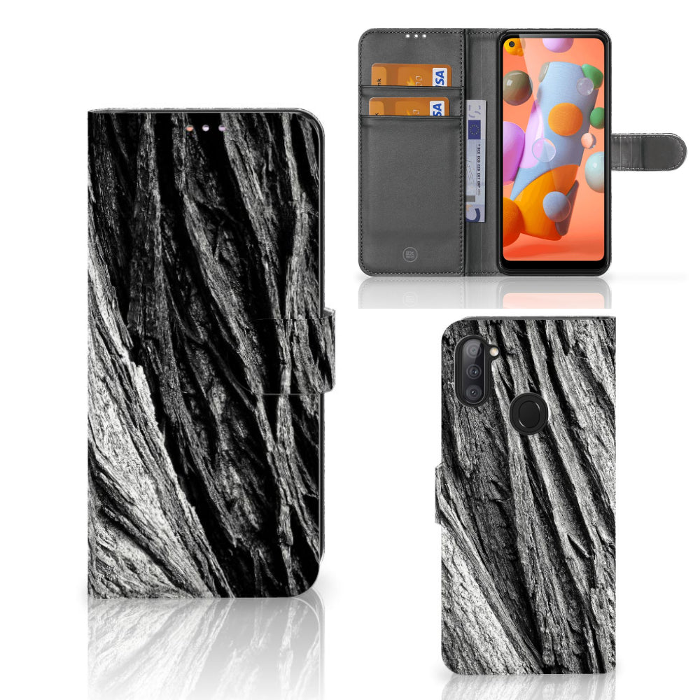 Book Style Case Samsung Galaxy M11 | A11 Boomschors Grijs