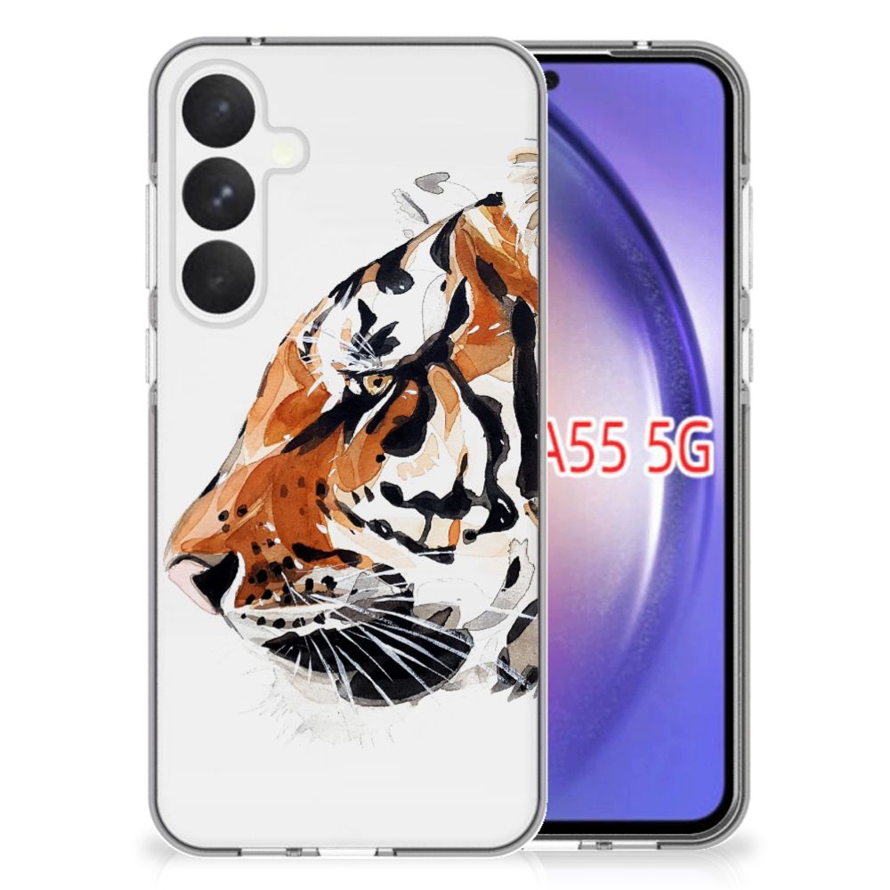 Hoesje maken Samsung Galaxy A55 Watercolor Tiger
