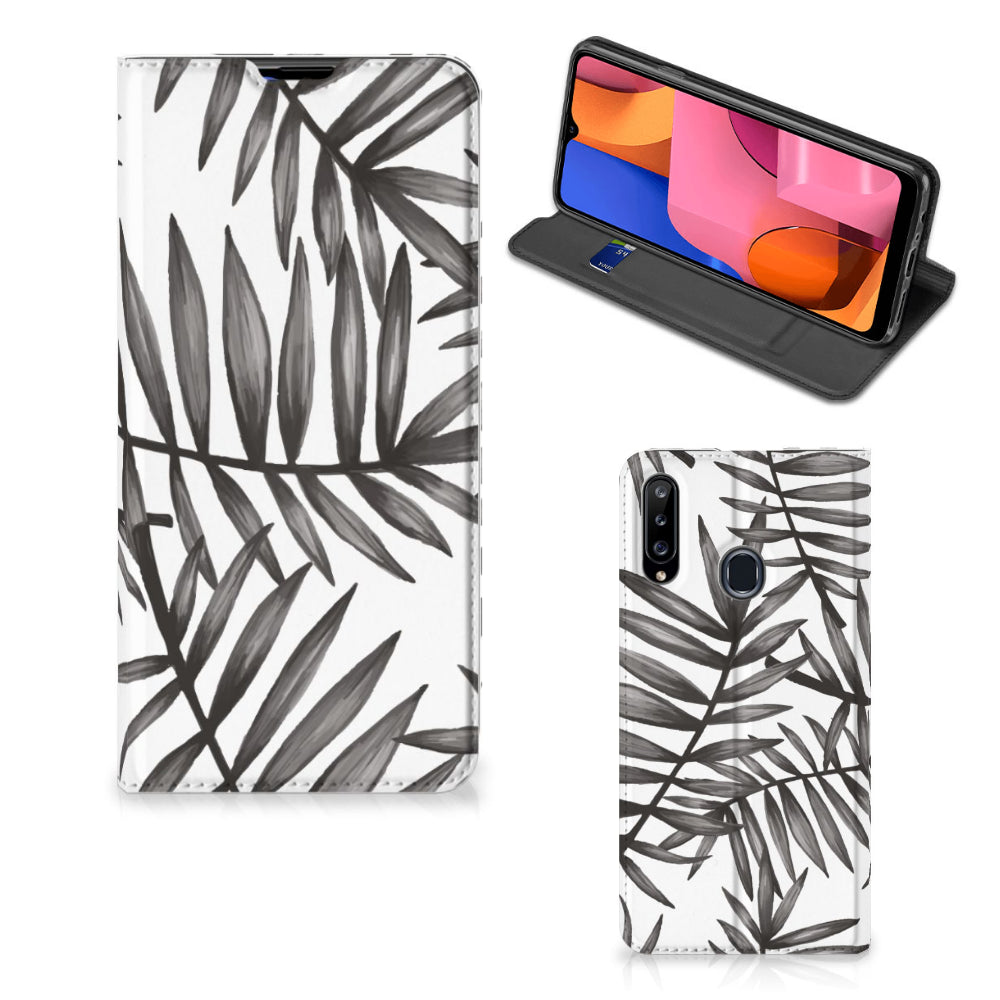 Samsung Galaxy A20s Smart Cover Leaves Grey