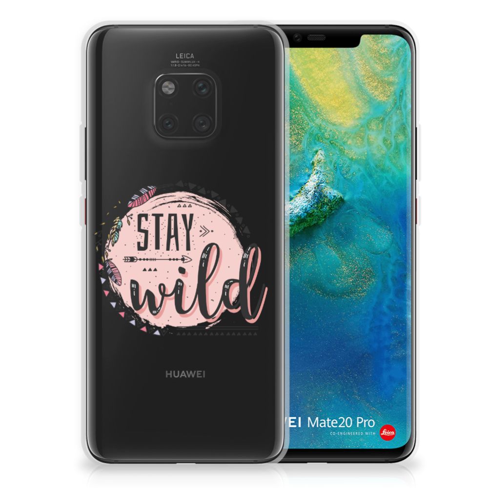 Huawei Mate 20 Pro Telefoonhoesje met Naam Boho Stay Wild